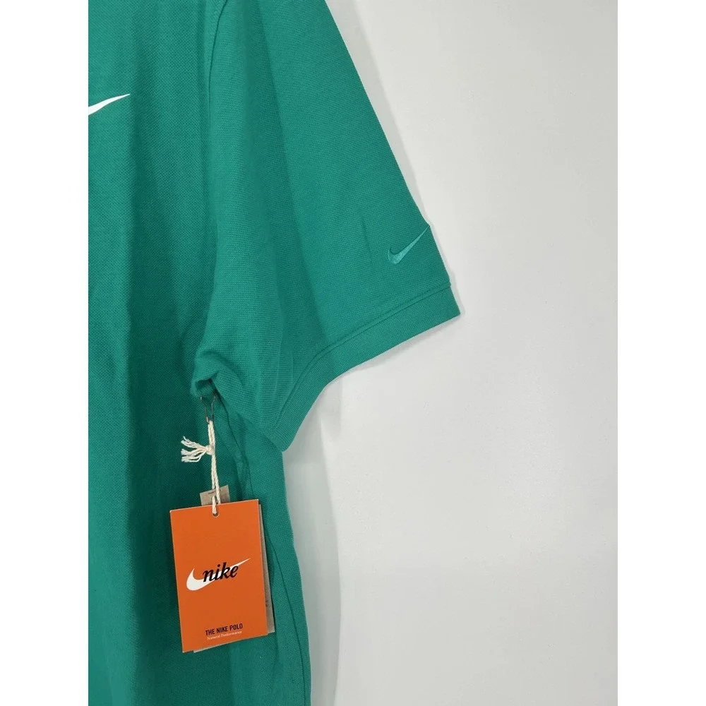Nike Golf Polo Shirt Mens LT Large Tall Green Dri Fit Performance AT6111-370